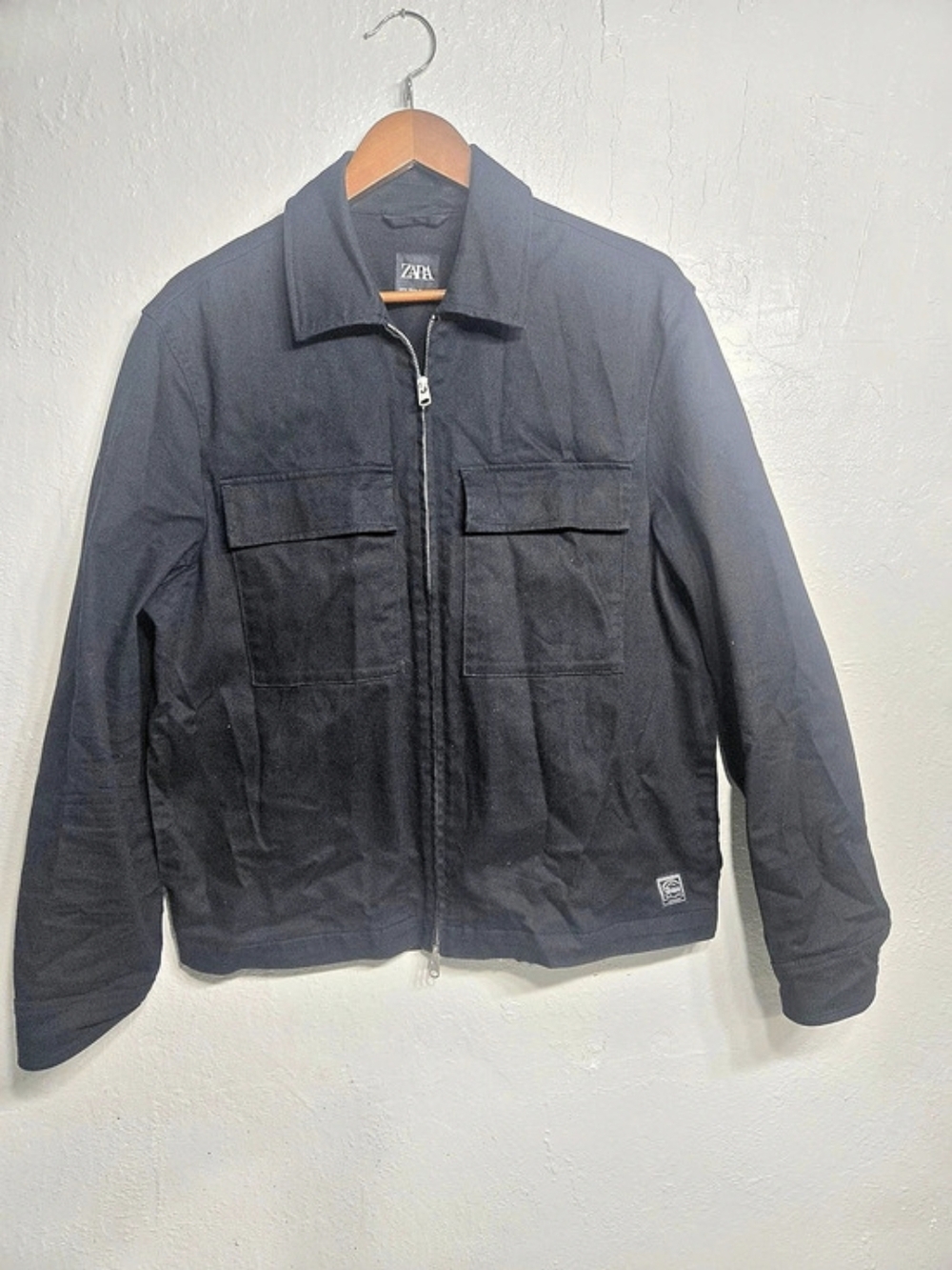 Zara Men's Black Utility Jacket
